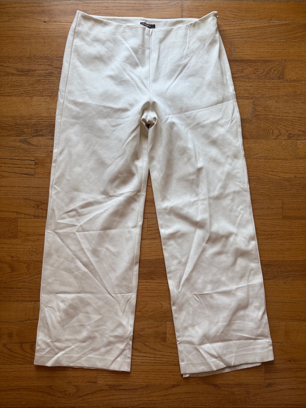 J. McLaughlin Ivory Wide-Leg Women's Trousers size 8